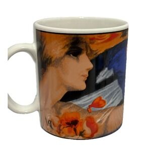 Ghiradelli's Ground Chocolate Coffee Mug Cup -Vintage Style Label Used